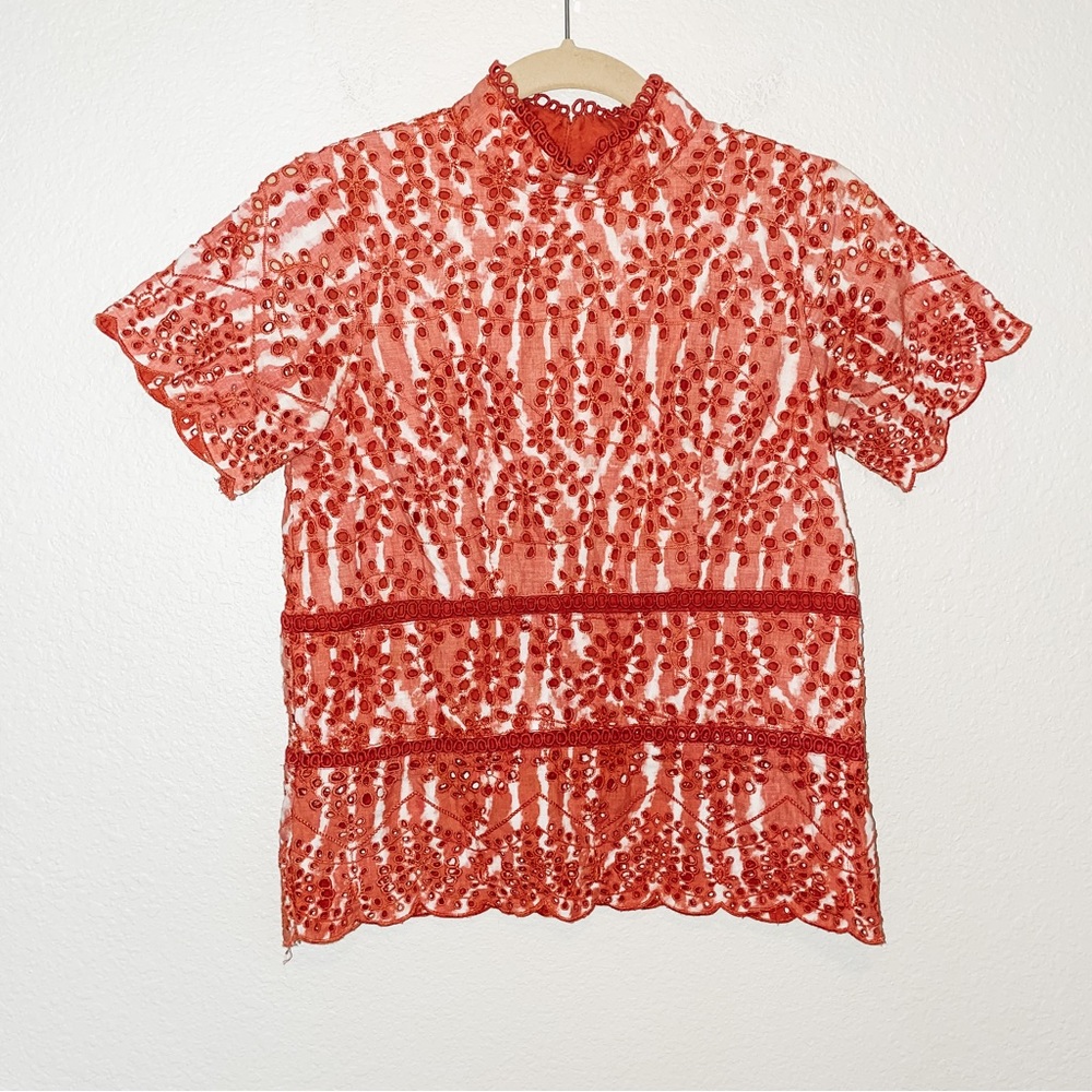 Bohme Mockneck Eyelet Top
